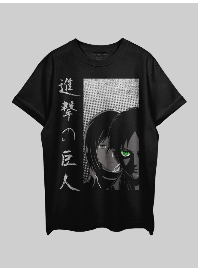 THREADCURRY Protect the Wall Oversized Drop Shoulder Cotton Loose Printed T-Shirt for Men - Image 1