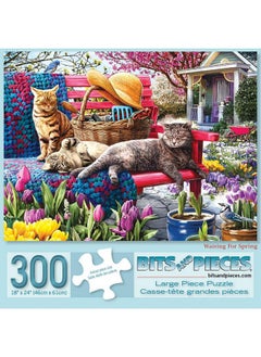 Bits and Pieces Bits and Pieces - Value Set of Three (3) - 300 Piece Jigsaw Puzzles for Adults - Spring Collection Large Piece Jigsaws by Artist Larry Jones - 18” x 24”  - Image 5