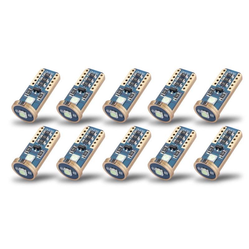 مصابيح LED شديدة السطوع T10 168 194 من iBrightstar لداخل السيارة، ضوء القبة، خريطة، باب، ضوء ترخيص، أزرق جليدي