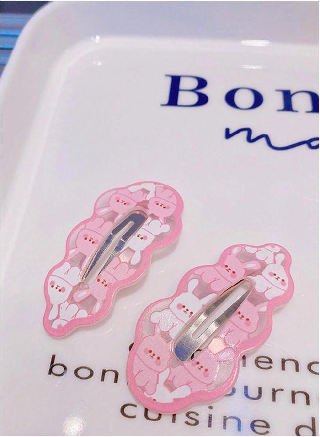 10-Piece Tulip Rabbit Hair Clips, No Harm to Scalp Small Suitable for Daily Use and Head Accessories