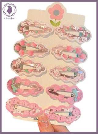 10-Piece Tulip Rabbit Hair Clips, No Harm to Scalp Small Suitable for Daily Use and Head Accessories - pzsku/Z1B0F50CF74DD5B01FC18Z/45/1746223846/8668d2fb-7643-478d-9383-b6e7b65ca1c2
