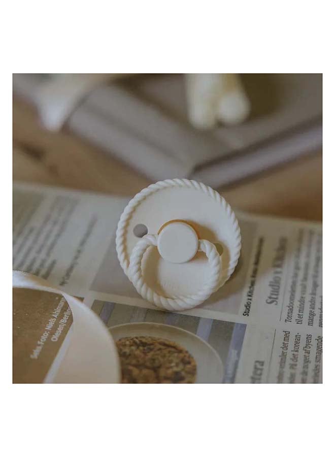 FRIGG Rope Silicone Baby Pacifier 0-6M 1-Pack Cream - Cream - Size 1 - Image 4