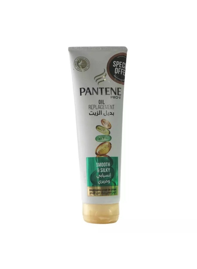 Pantene بانتين برو-في بديل الزيت، كريمة ترطيب ناعمة وحريرية ومغذية - 275 مل - Image 1