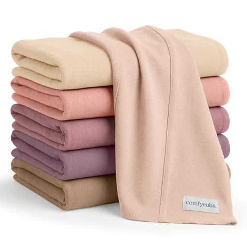 Comfy Cubs Baby Burp Cloths Set Pack of 6 Large 6Layer Ultra Absorbent 100 Cotton for Infant SpitUp Drool and Messes Soft Gentle Thoughtful New Born Baby Gifts Multi Girl - Image 1