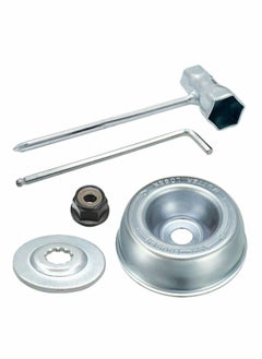 Blade Adapter Attachment Maintenance Kit For Stihl FS55 FS55R FS56 FS56RC FS70R FS80 FS85 FS90 FS90R FS94 FS100RX FS110 FS120 FS130 FS130R FS240 FS250,Thrust Washer, Rider Plate, Collar Nut, Wrench