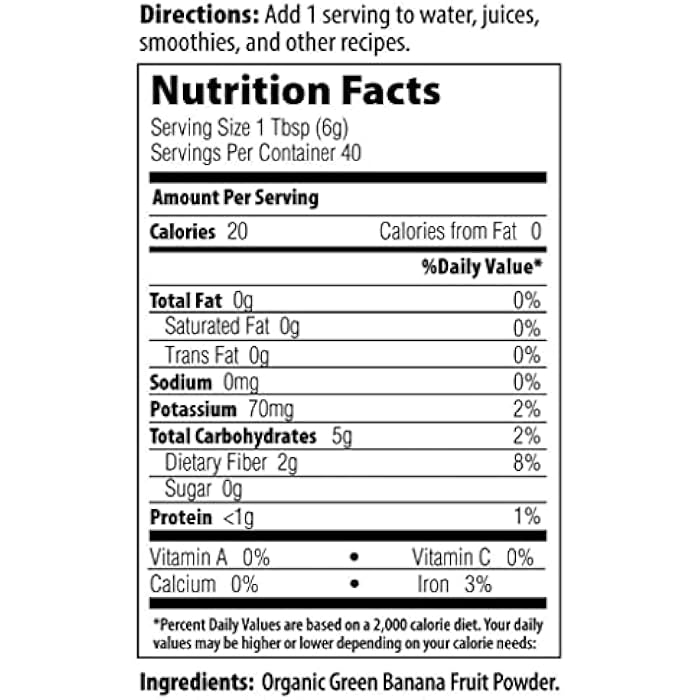 MRM Nutrition Organic Green Banana Powder | Superfoods | High-Fiber | Flour Alternative | Prebiotic Fiber | 40 Servings - Image 4