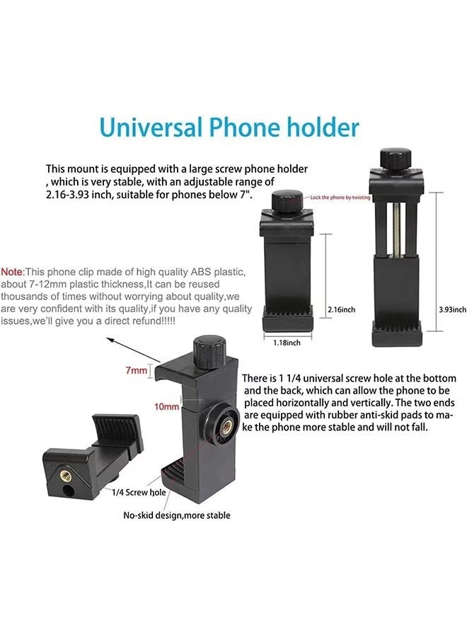 Rock Pow Mobile Phone Chest Strap Harness Mount Head Strap Holder Kit Cell Phone Clip Compatible with iPhone17 16 15 14 13 Samsung Go Pro Hero 12 11 10 9 8 7 6 AKASO DJI Osmo and Action Cameras - Image 4