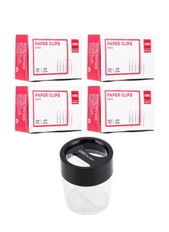 Deli 400-Piece Paper Clips With A Clip Dispenser 