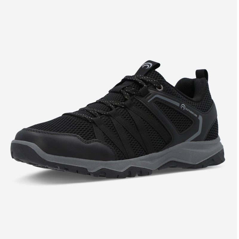 Outventure Men's Sneakers – Black Lightweight Outdoor Shoes with Breathable Upper and High-Traction Sole - Image 1