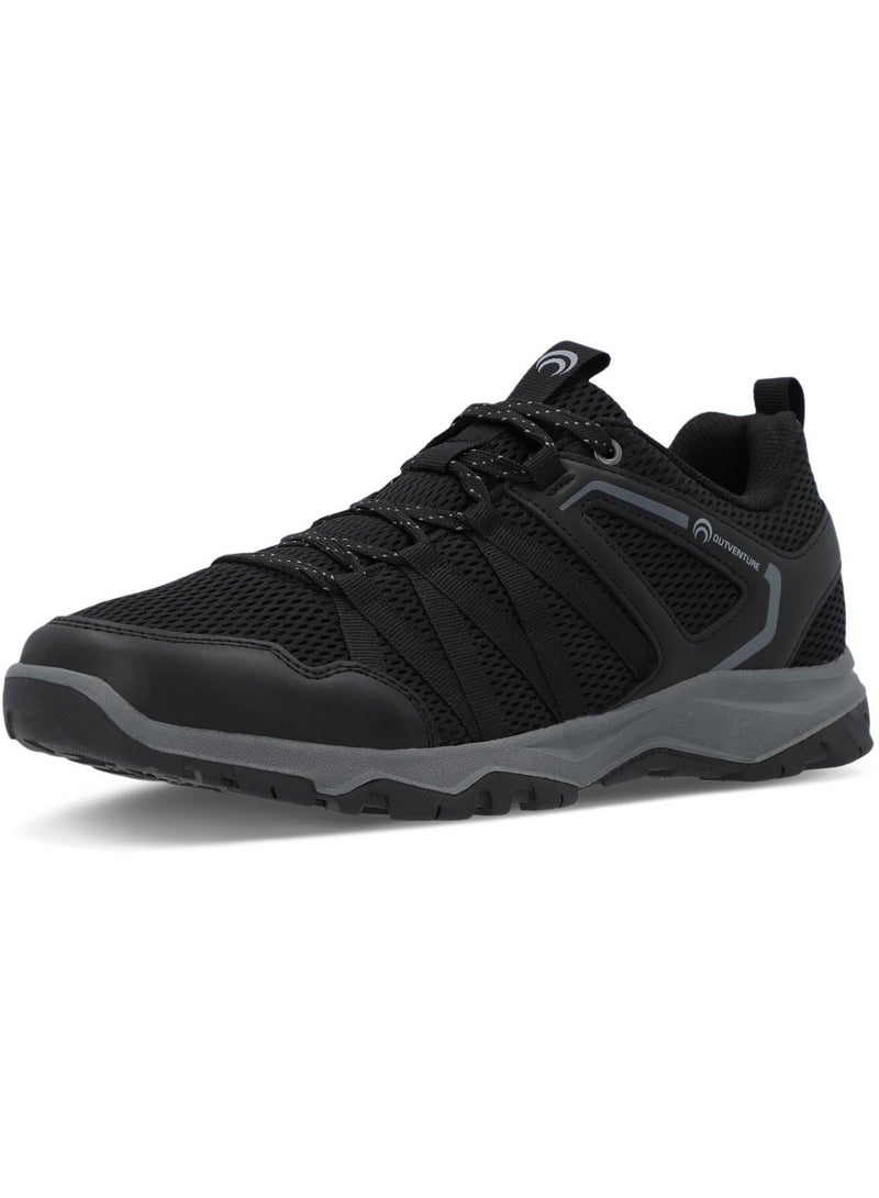 Outventure Men's Sneakers – Black Lightweight Outdoor Shoes with Breathable Upper and High-Traction Sole - Image 3