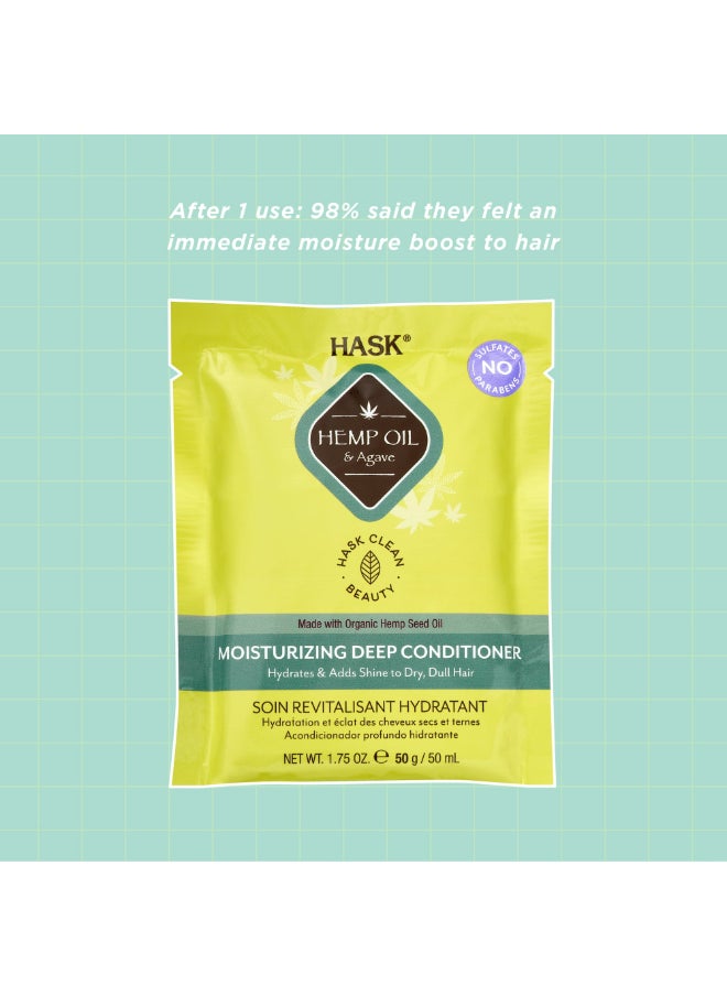 HASK Hemp Oil & Agave Moisturizing Deep Conditioner 50g  - Image 3