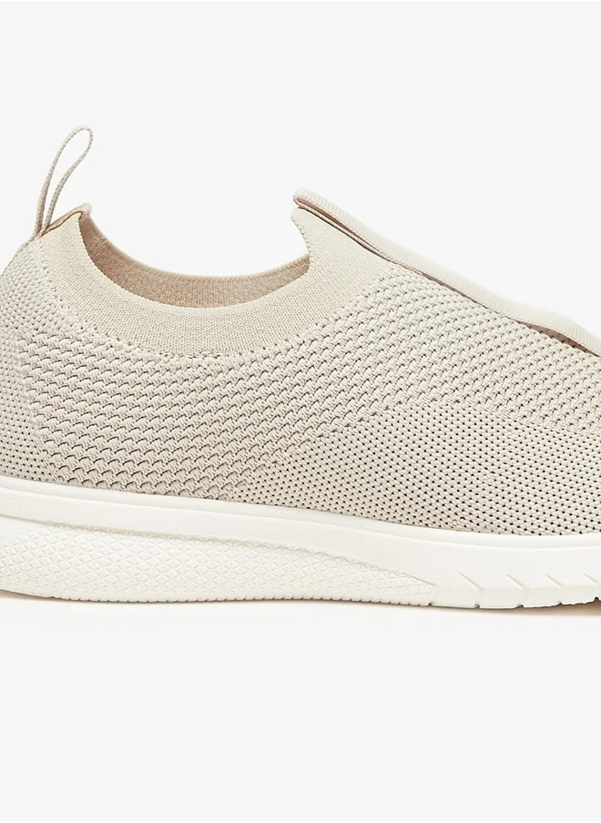 لو كونفورت Mesh Textured Slip-On Sneakers