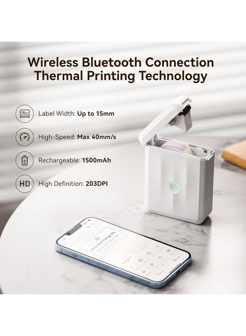 NIIMBOT D110 Upgraded Mini Label Maker - Portable Bluetooth Thermal Printer with Multiple Templates - Image 3