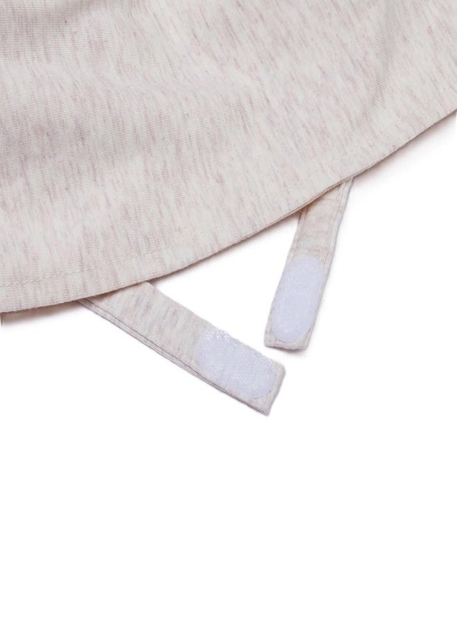 Snugtime Baby Cotton Flap Hat - Oatmeal (in, Age, 3 Months, 12 Months) - Image 5