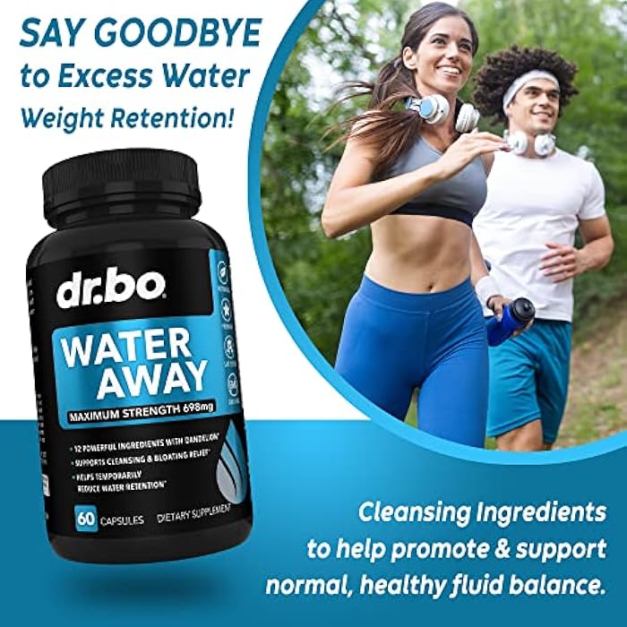 dr.bo Water Pills Diuretics for Water Retention - Natural Swelling Away Pills Herbal Diuretic Supplements for Stomach Bloating Leg Swelling Relief - Reduce Fluid Pill Bloat for Swollen Legs Feet Supplement - Image 3