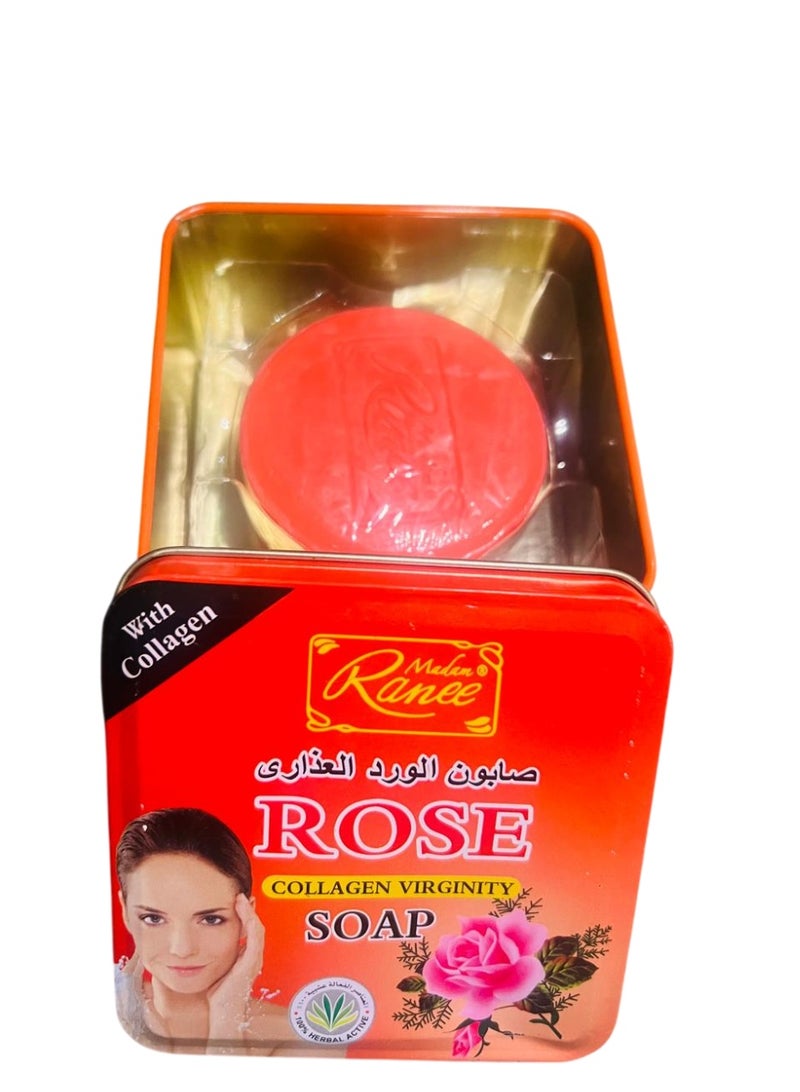 مدام راني صابونة  بالكولاجين والورد 100 جرام - Image 1