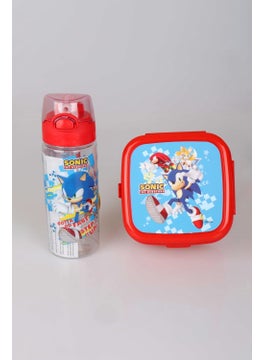 SONIC Licensed 2 Layer Lunch Box and 500 ml Tritan Flask Set of 2  - Image 1