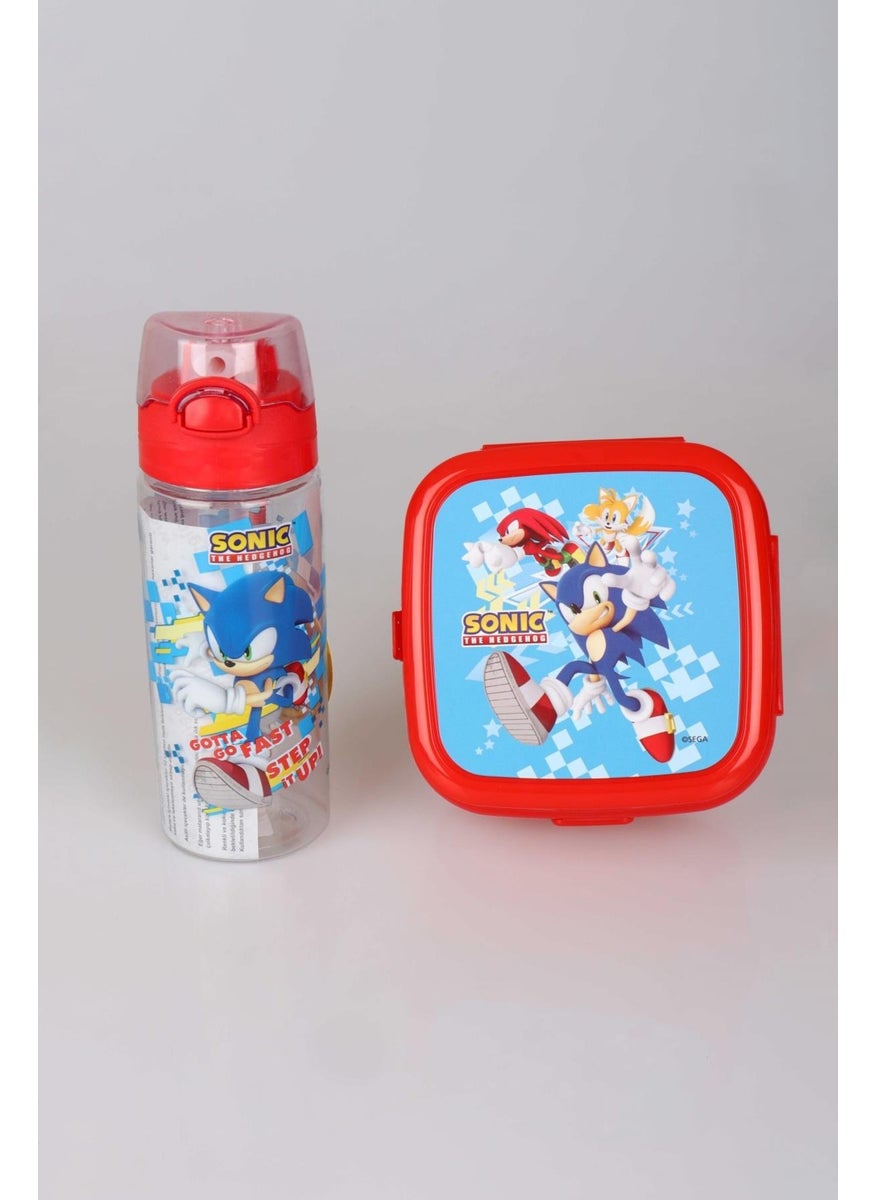 SONIC - Licensed 2 Layer Lunch Box and 500 ml Tritan Flask Set of 2 - Image 1