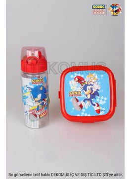 SONIC Licensed 2 Layer Lunch Box and 500 ml Tritan Flask Set of 2  - Image 2