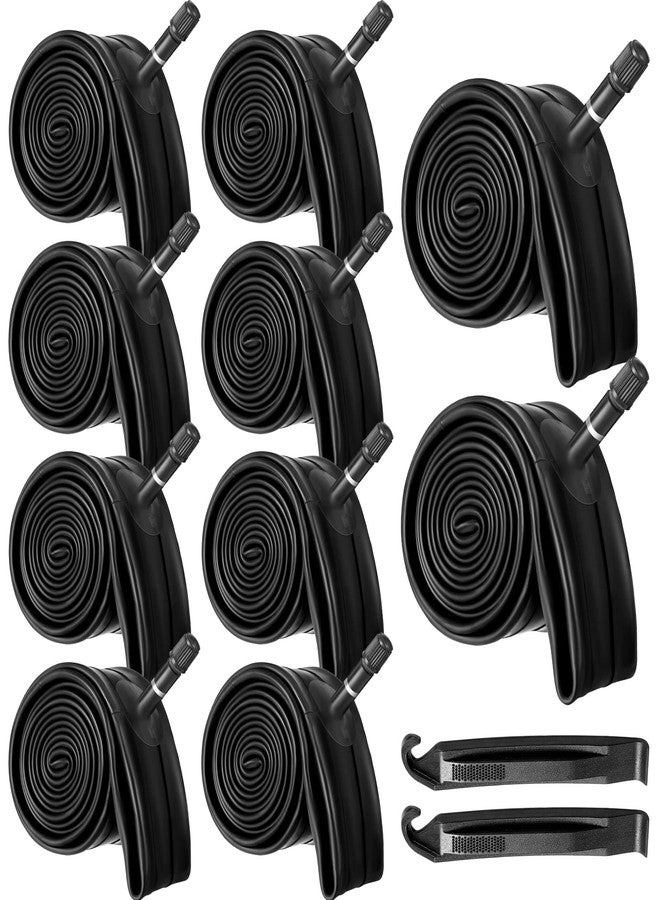 Vabean 10 Pcs Bike Tube Fit 1.75/1.95/2.1/2.125 Bike Inner Tube with 2 Pcs Tire Levers, Rubber Interior Bicycle Tire Schrader Valve (20 Inch) - Image 1