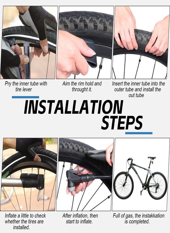 Vabean 10 Pcs Bike Tube Fit 1.75/1.95/2.1/2.125 Bike Inner Tube with 2 Pcs Tire Levers, Rubber Interior Bicycle Tire Schrader Valve (20 Inch) - Image 3