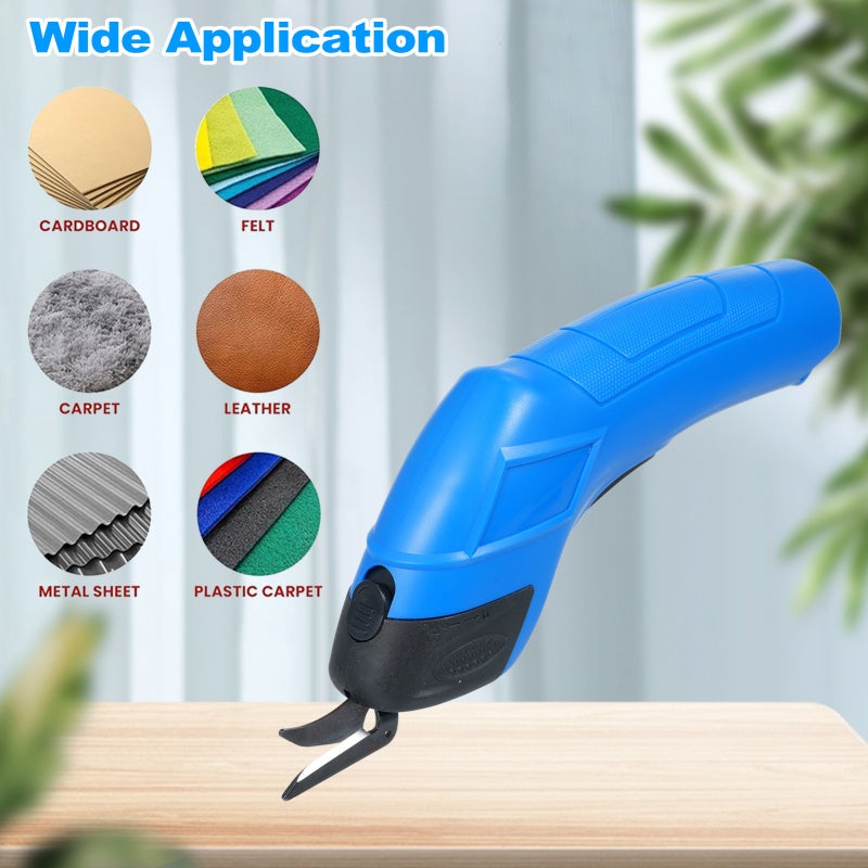 Cordless Electric Scissors Cutting Shears Tailoring Scissors USB Rechargeable Cloth Cutter Sewing Shear for Cutting Cotton Fabric / Carpet / Cloth - Image 5