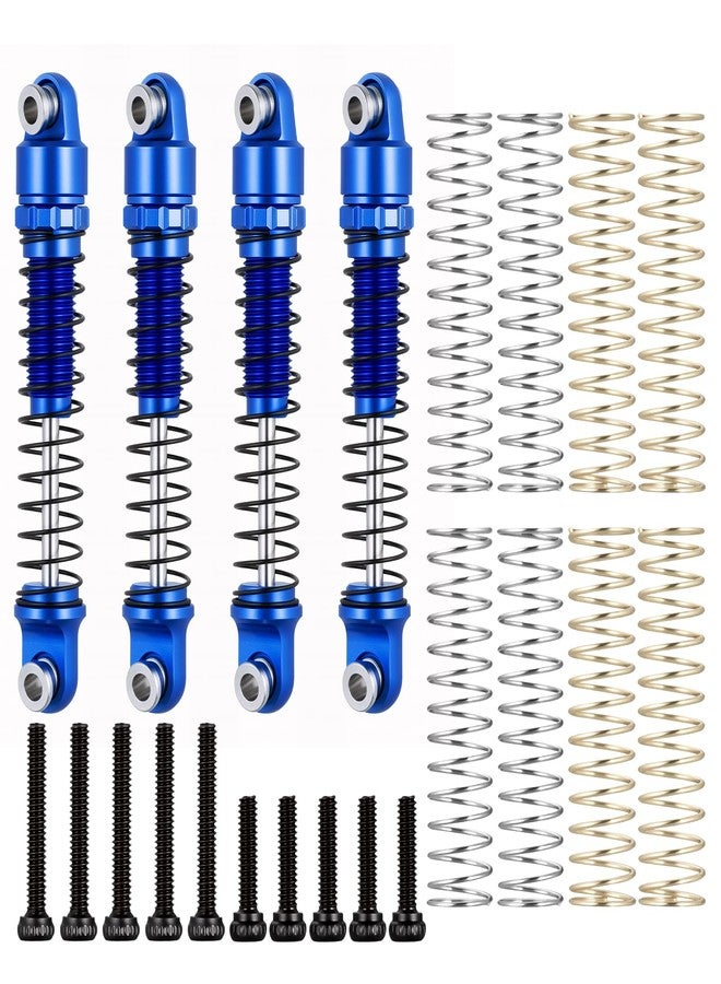 RCLIONS ممتص صدمات من الألومنيوم من RCLIONS لسيارات التحكم عن بعد، مقاس 28 مم، لسيارات AXIAL SCX30 K10 JLU بمقياس 1/30، قطع غيار لترقية سيارات الزحف (أزرق) - Image 1