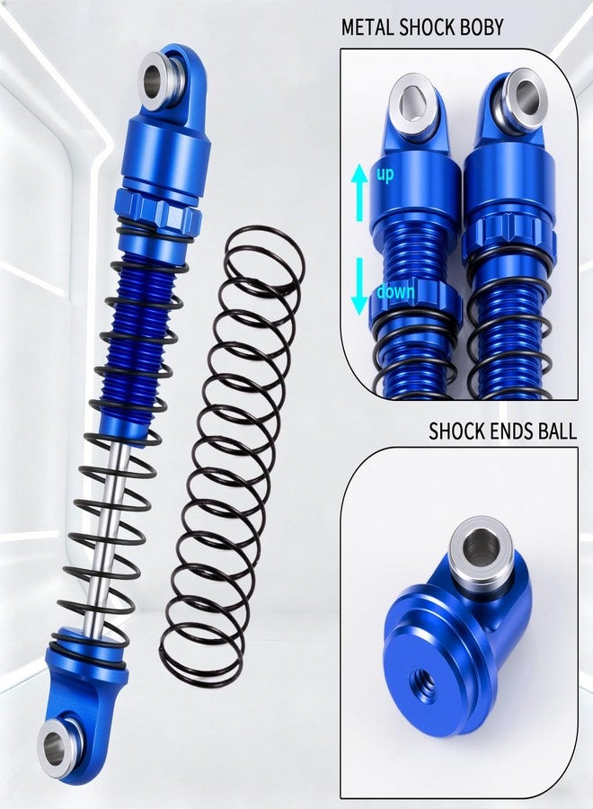 RCLIONS ممتص صدمات من الألومنيوم من RCLIONS لسيارات التحكم عن بعد، مقاس 28 مم، لسيارات AXIAL SCX30 K10 JLU بمقياس 1/30، قطع غيار لترقية سيارات الزحف (أزرق) - Image 3