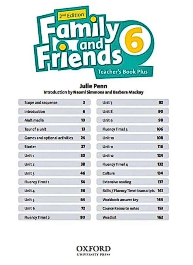 Family and Friends 6 – Teacher’s Book Plus (2nd Edition) By Julie Penn  - Image 4