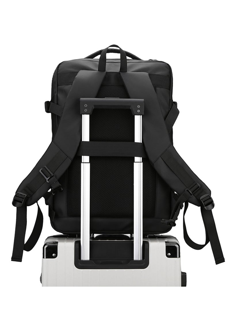 هايك Hike Unisex Expandable Laptop Backpack Water Resistant Daypack with Separate Laptop Compartment for Travel/Business/College, HK63011-1-BLUE - Image 4
