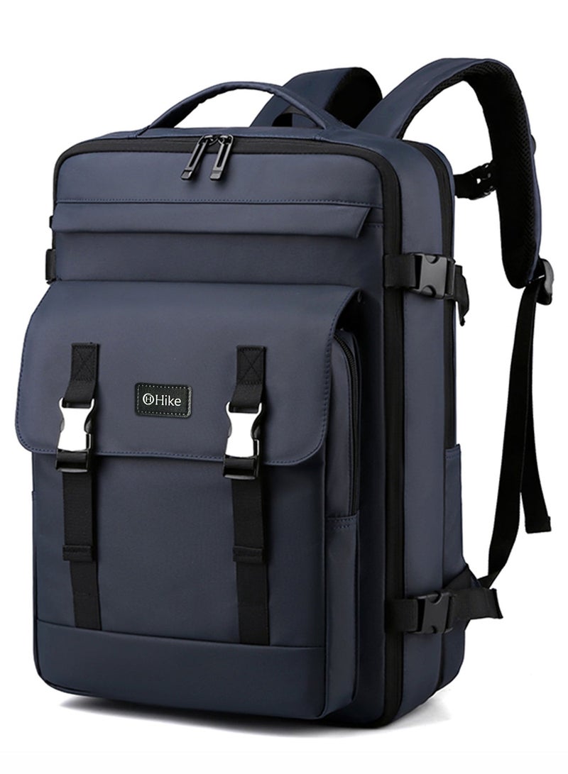 HIKE Unisex Expandable Laptop Backpack Water Resistant Daypack with Separate Laptop Compartment for Travel/Business/College, HK63011-1, Blue - Image 1