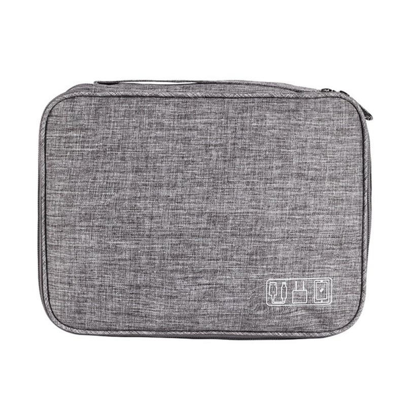 Portable Cable Organizer Pouch Three Layer Storage Bag For Charger Wires Earphones - Image 2