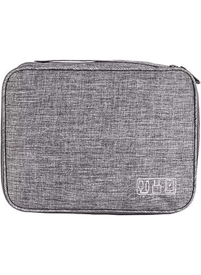 Portable Cable Organizer Pouch Three Layer Storage Bag For Charger Wires Earphones - Image 1