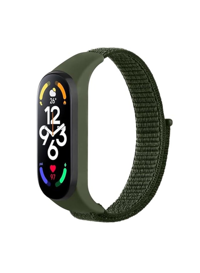 Nylon Wristband Compatible with Oppo Band – Comfortable Adjustable Replacement with Strong and Attractive Design for Men and Women – High Quality Product (Green)