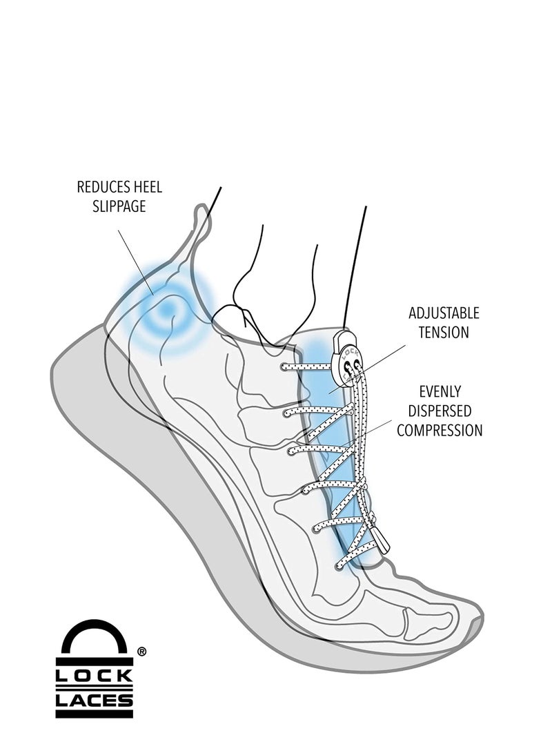 Lock Laces, Elastic No Tie Shoelaces, One Size Fits All, for Kids and Adults, Elastic No Tie Shoe Laces - Image 4