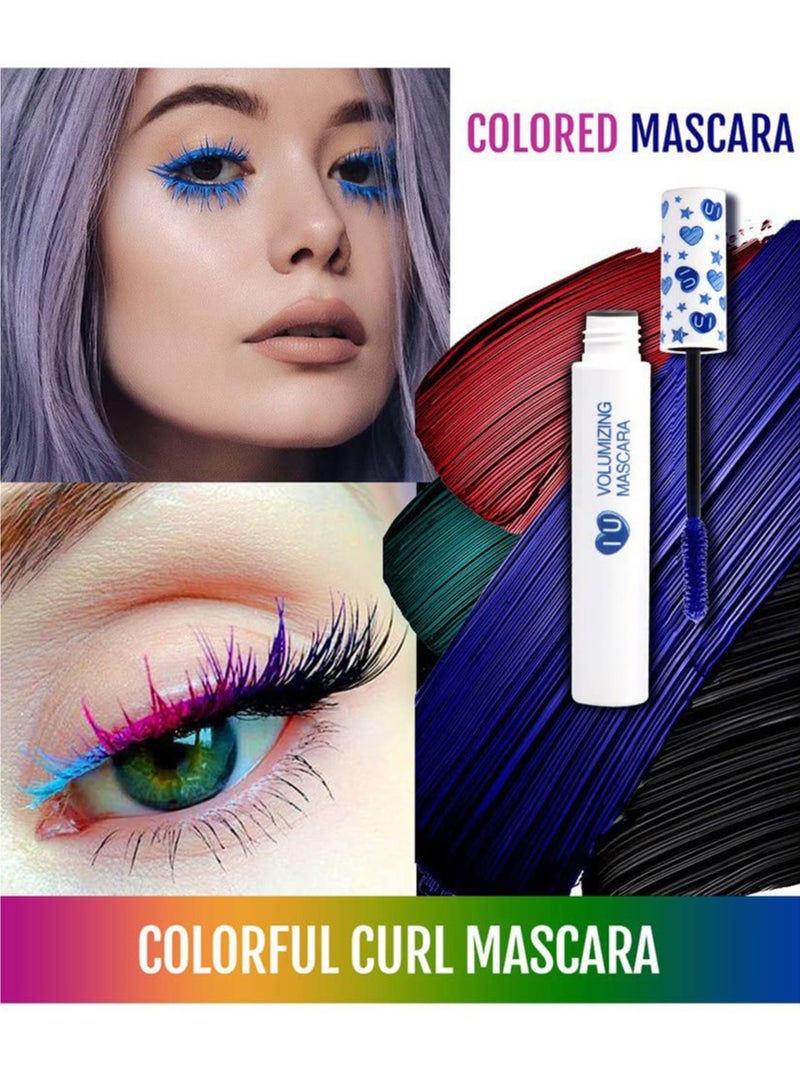 7-Color Waterproof Colored Mascara Set for Vibrant Eyelash Makeup, Long-Lasting Volume and Length, Charming Fiber Formula for Stunning Eye Looks. - Image 4