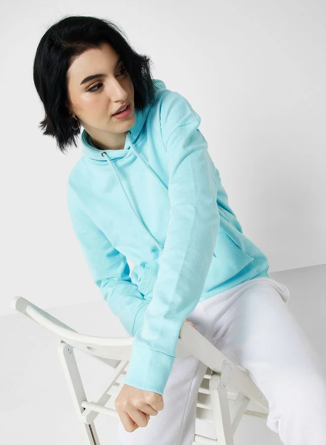Ginger Basics Pullover Hoodie With Kangaroo Pocket