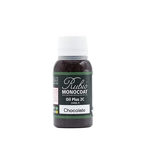 Rubio Monocoat Wood Stain & Finish Sample - Chocolate | Oil Plus Part A | Quick-Dry, Eco-Friendly Linseed Wood Oil for Indoor Use | Ideal for Sampling Oil Plus 2C & Touch Ups | 20 mL - Image 1