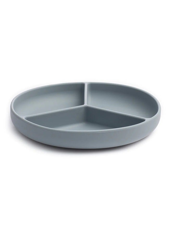Pippeta Silicone Suction Plate with 3 Sections – BPA-Free, Strong Suction Base, 6M+, Sea Salt