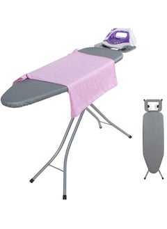 Full Size Ironing Board 140x33cm, Iron Board with Deluxe Iron Rest for Steam Generator, Folding Ironing Stand with Adjustable Height, Heavy Sturdy Metal Frame Legs Iron Stand Dark Grey - pzsku/Z1B10DC47EB989C6E837DZ/45/_/1740917767/a536f7d4-22b8-4245-9274-cf8d8ee176a0