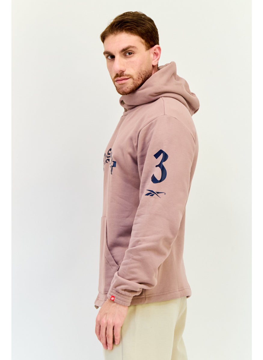 Reebok Men Sportswear Fit Long Sleeve CNY Outdoor Hoodie, Taupe  - Image 2