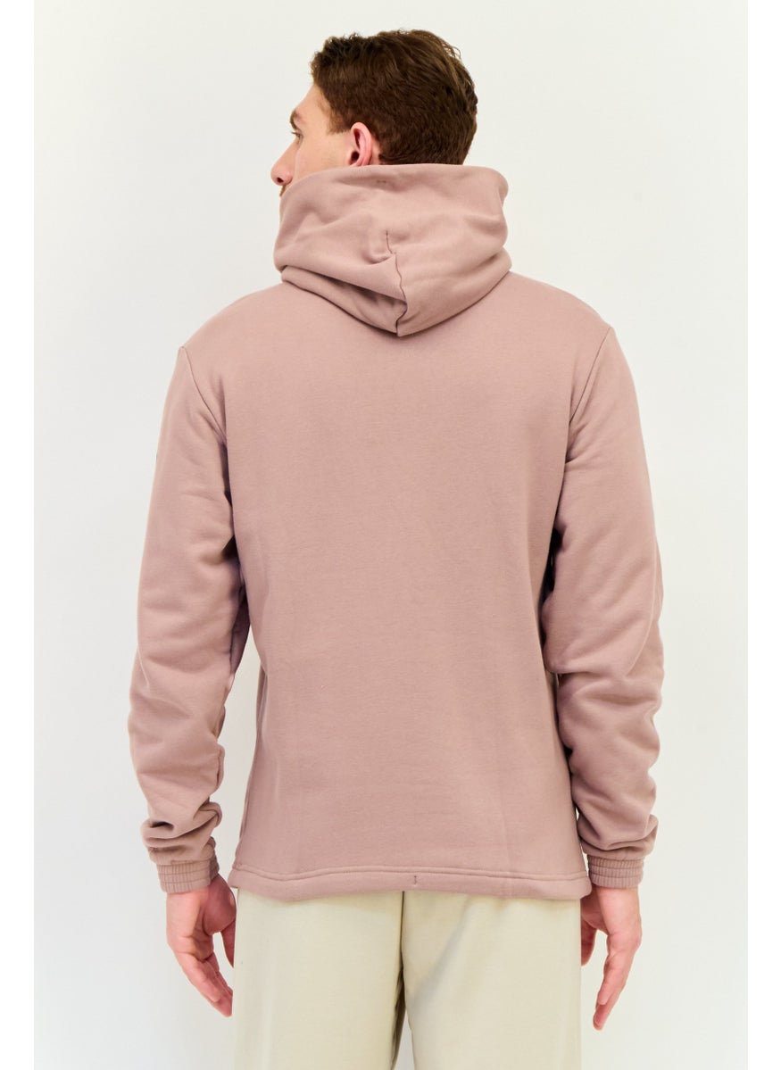 Reebok Men Sportswear Fit Long Sleeve CNY Outdoor Hoodie, Taupe  - Image 3