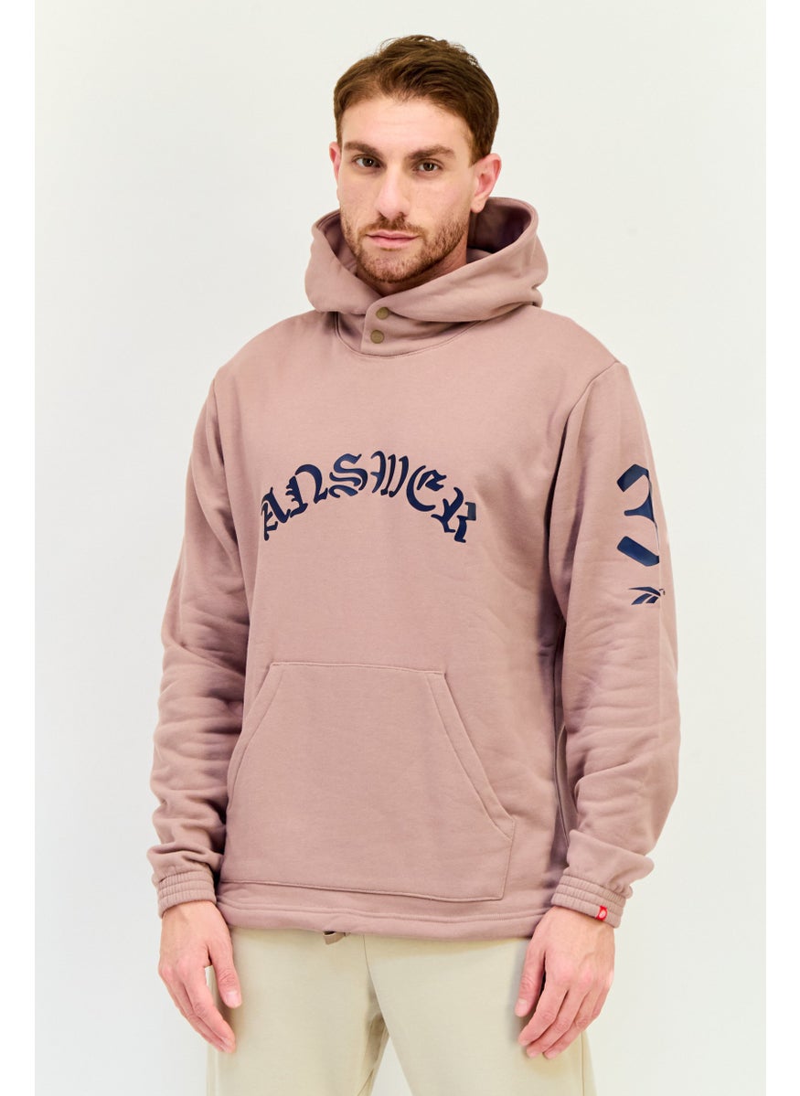 Reebok Men Sportswear Fit Long Sleeve CNY Outdoor Hoodie, Taupe  - Image 1