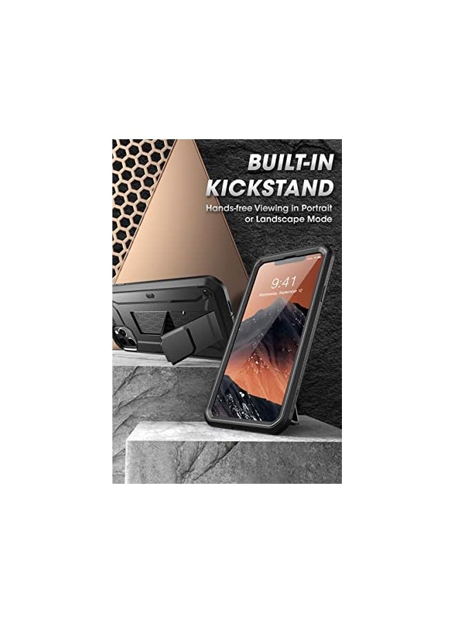 SupCase - Unicorn Beetle Pro Series Case Designed for iPhone 11 Pro Max 6.5 Inch (2019 Release), Built-in Screen Protector Full-Body Rugged Holster Case (Black) - Image 1