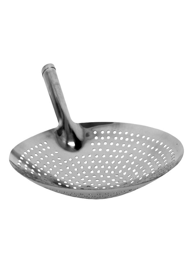 TrueCraftware- 11-inch Oil Skimmer Stainless Steel Hole Size: 6mm- for Cooking and Frying Kitchen Utensils Wire Pasta Strainer Spoon Food Preparation Kitchen Strainer - Image 1