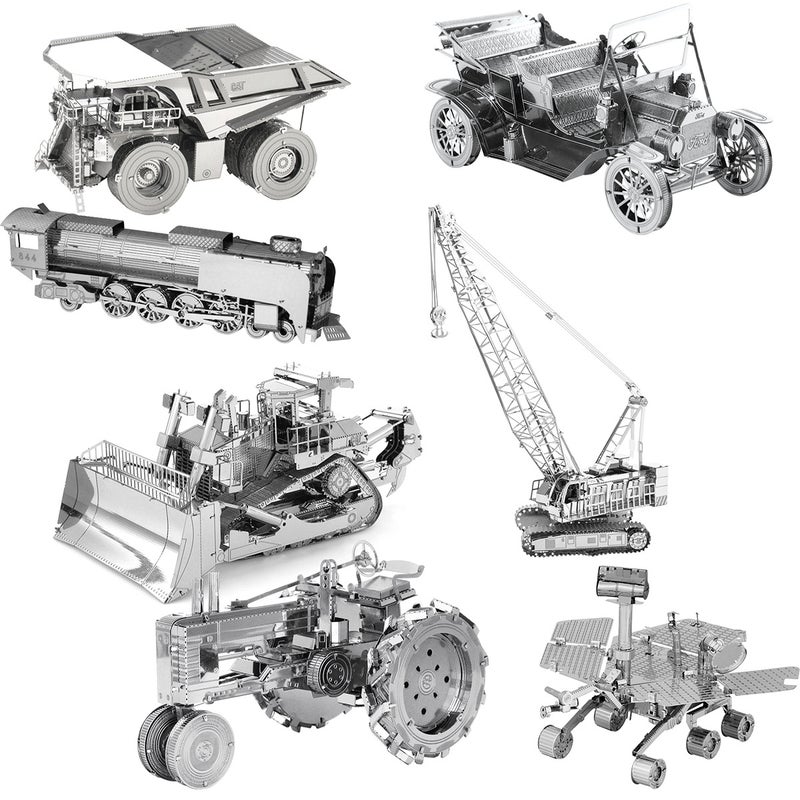 Automobile Engineering Vehicle Diy Handmade 3D Metal Puzzle Adult Three-Dimensional Model Assembled Puzzle High - Image 3