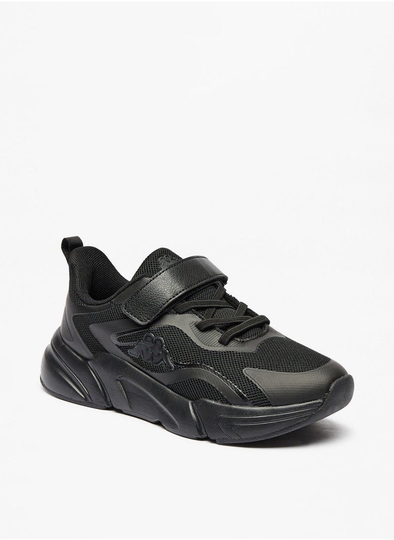 Kappa - Boys Textured Sports Shoes with Hook and Loop Closure - Image 1