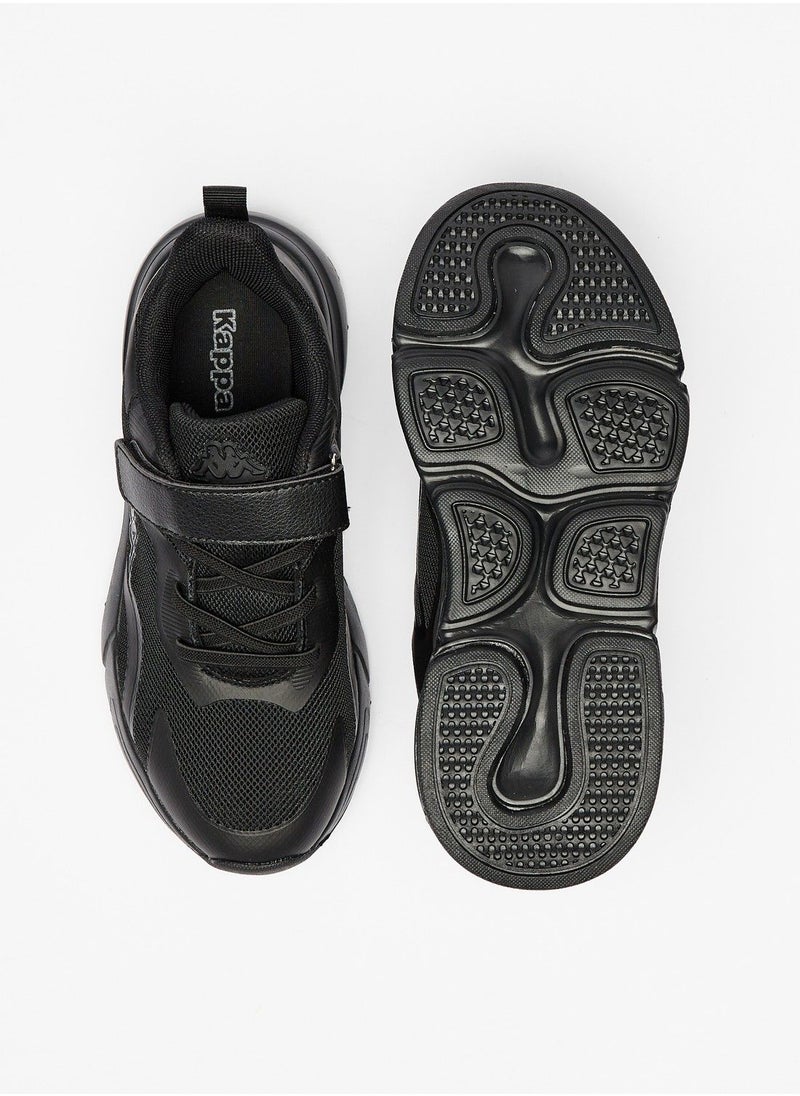 Kappa - Boys Textured Sports Shoes with Hook and Loop Closure - Image 1