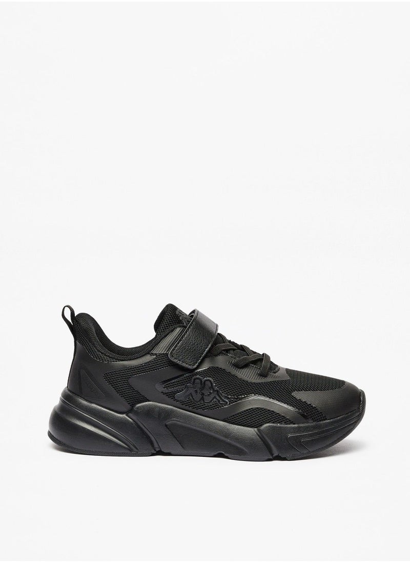 Kappa - Boys Textured Sports Shoes with Hook and Loop Closure - Image 1