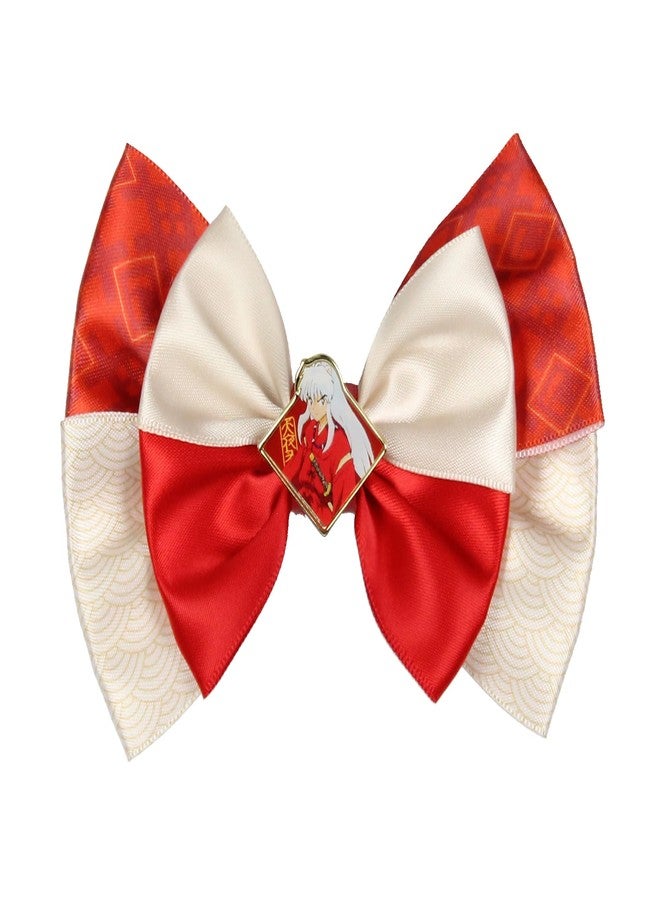 Bioworld Inuyasha Manga Anime Merch Universe of Warriors Alligator Hair Clip Hair Bow Costume Accessories - Image 4